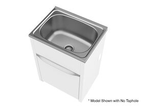Clark 8051 Trough & Cabinet Single 45L 1 Taphole Right Hand Stainless Steel
